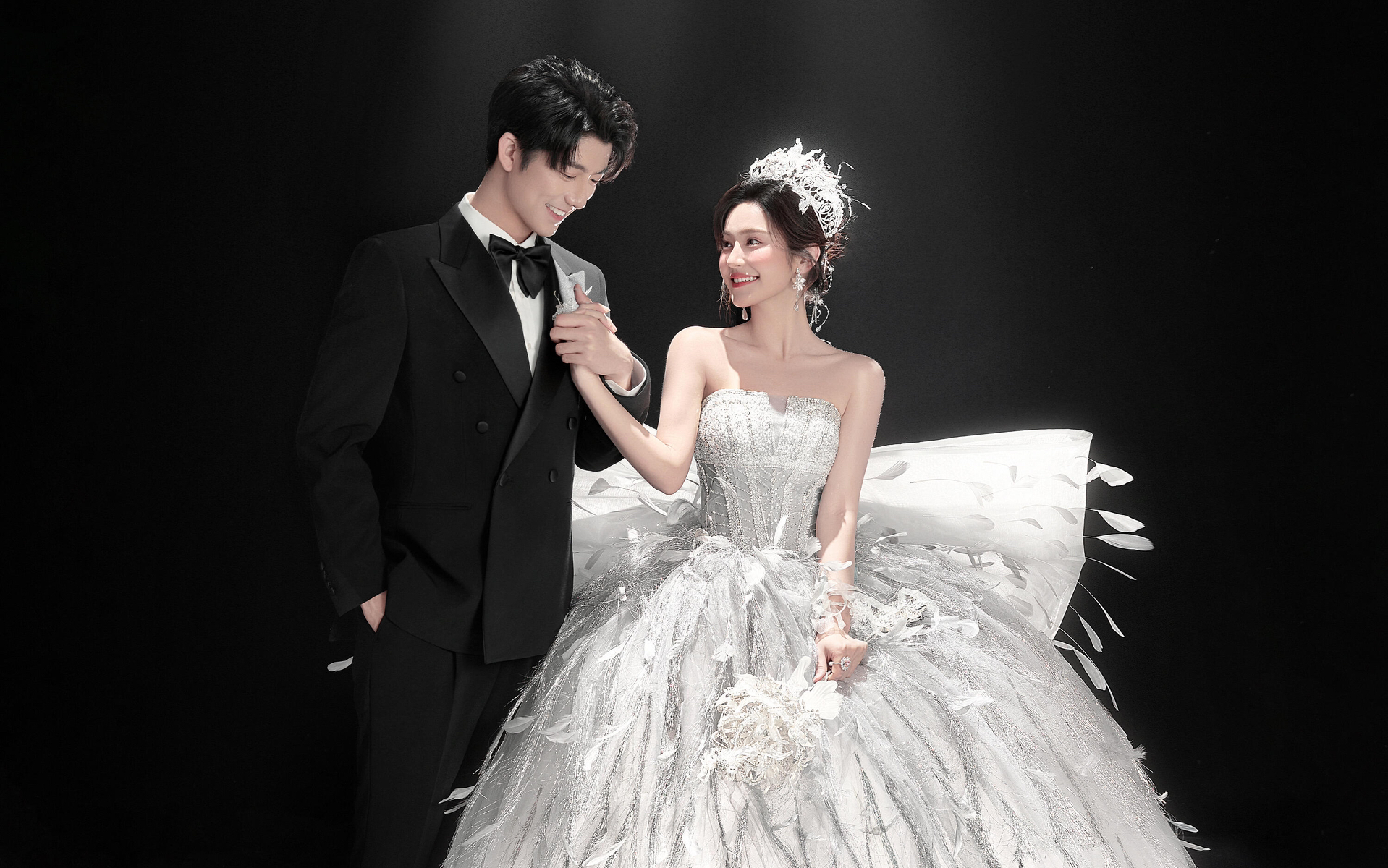 人生高光时刻 仪式感封神的光影主纱婚纱照