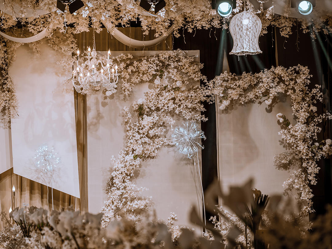 定制婚礼-韩系香槟色-万达文华 | 哈尼