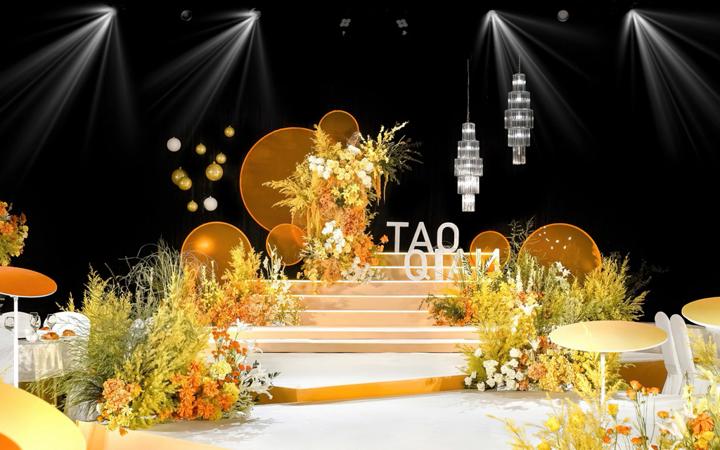 橙色系婚禮丨愛在日落黃昏時