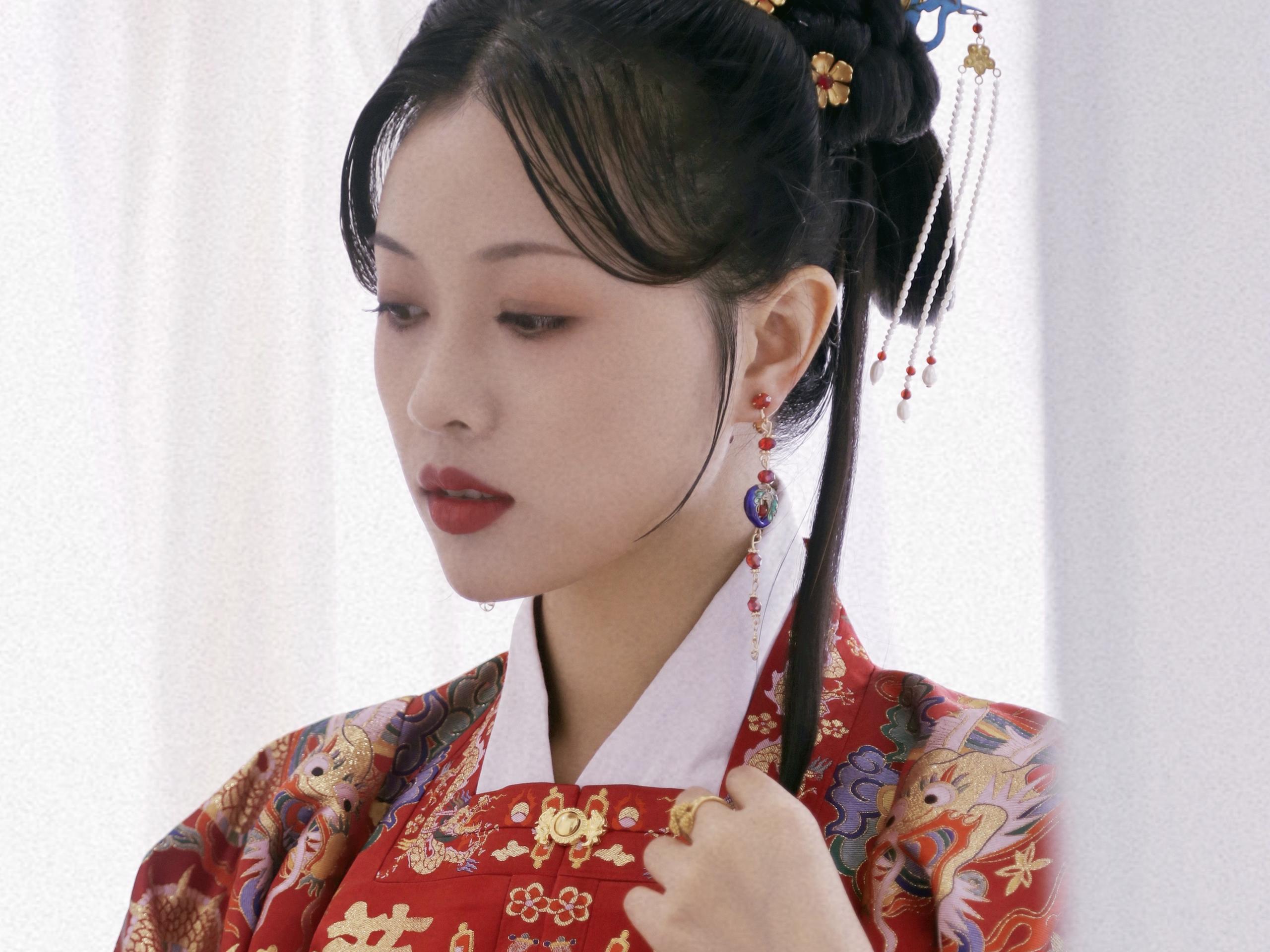 汉服新娘造型 汉婚 汉服妆 复古风 总监档跟妆 