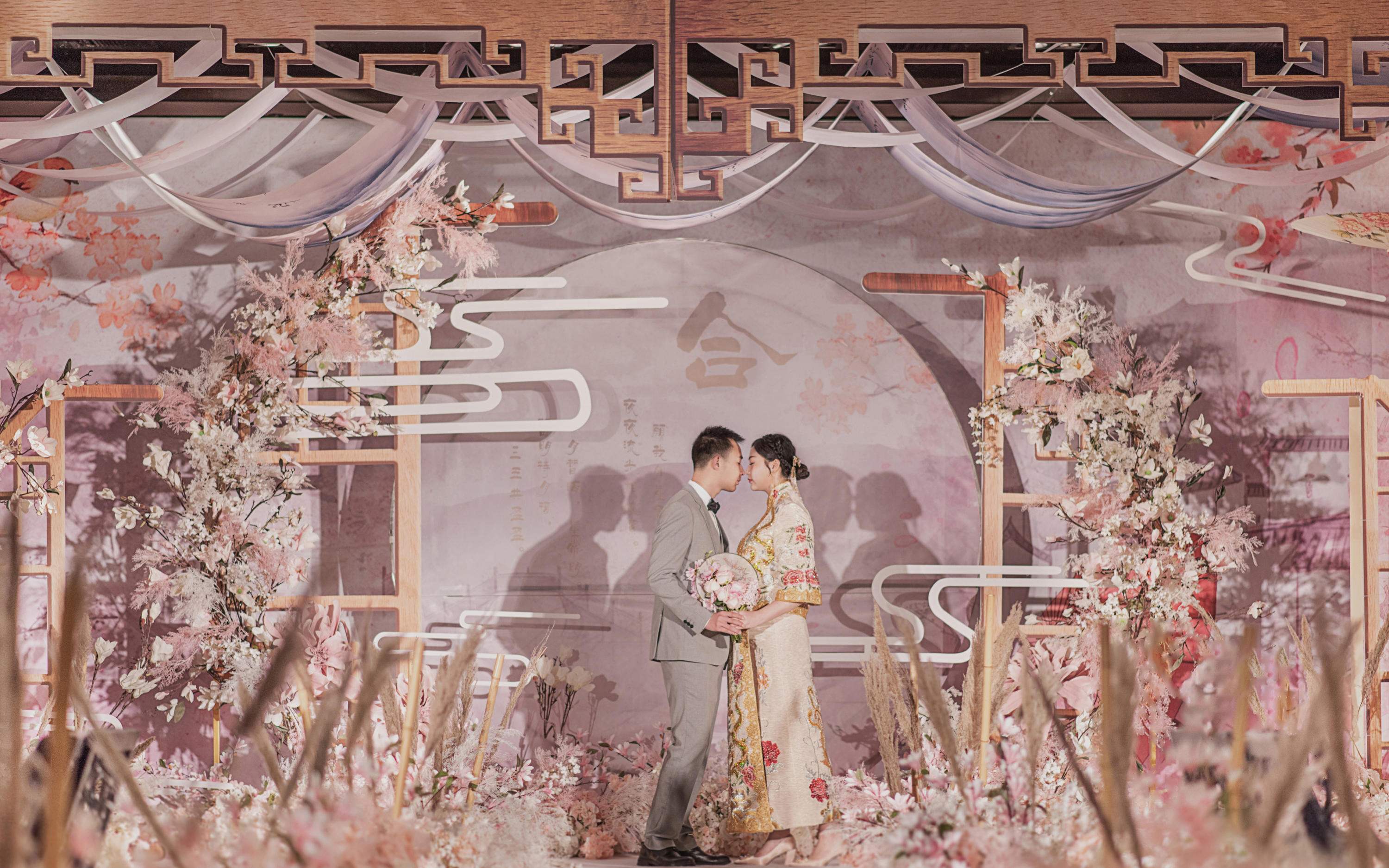 香槟粉新中式婚礼    