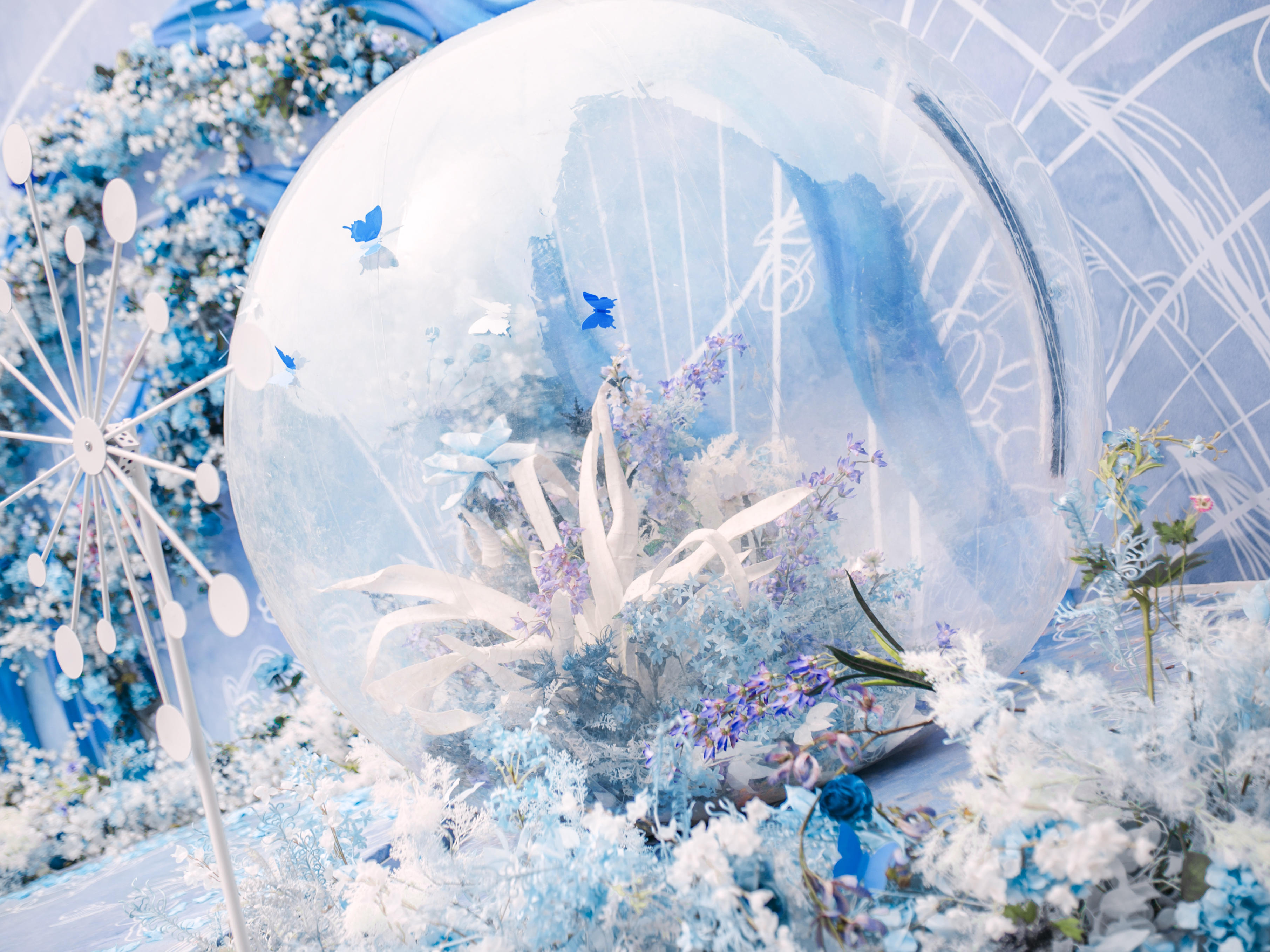 罐头婚礼|户外小清新蓝色系终极干净系列室内也可