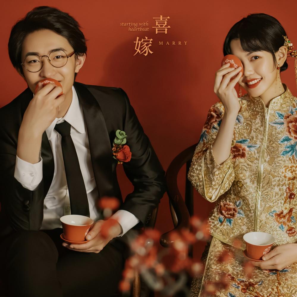 飞鱼摄影-经典中式复古秀禾龙凤褂-张&于客片