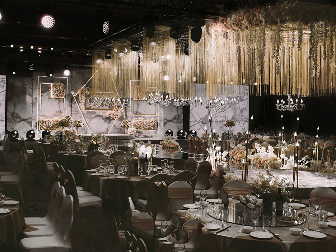 爱尔语典 大理石白金婚礼