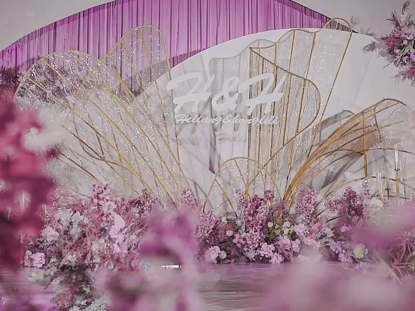 神秘又浪漫的紫色婚礼《岁月》