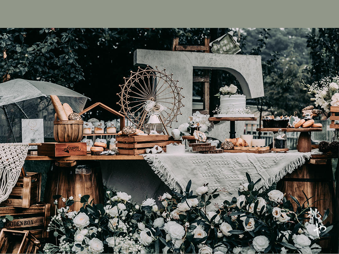 【雾雨】户外婚礼/全场鲜花/含首席四大/