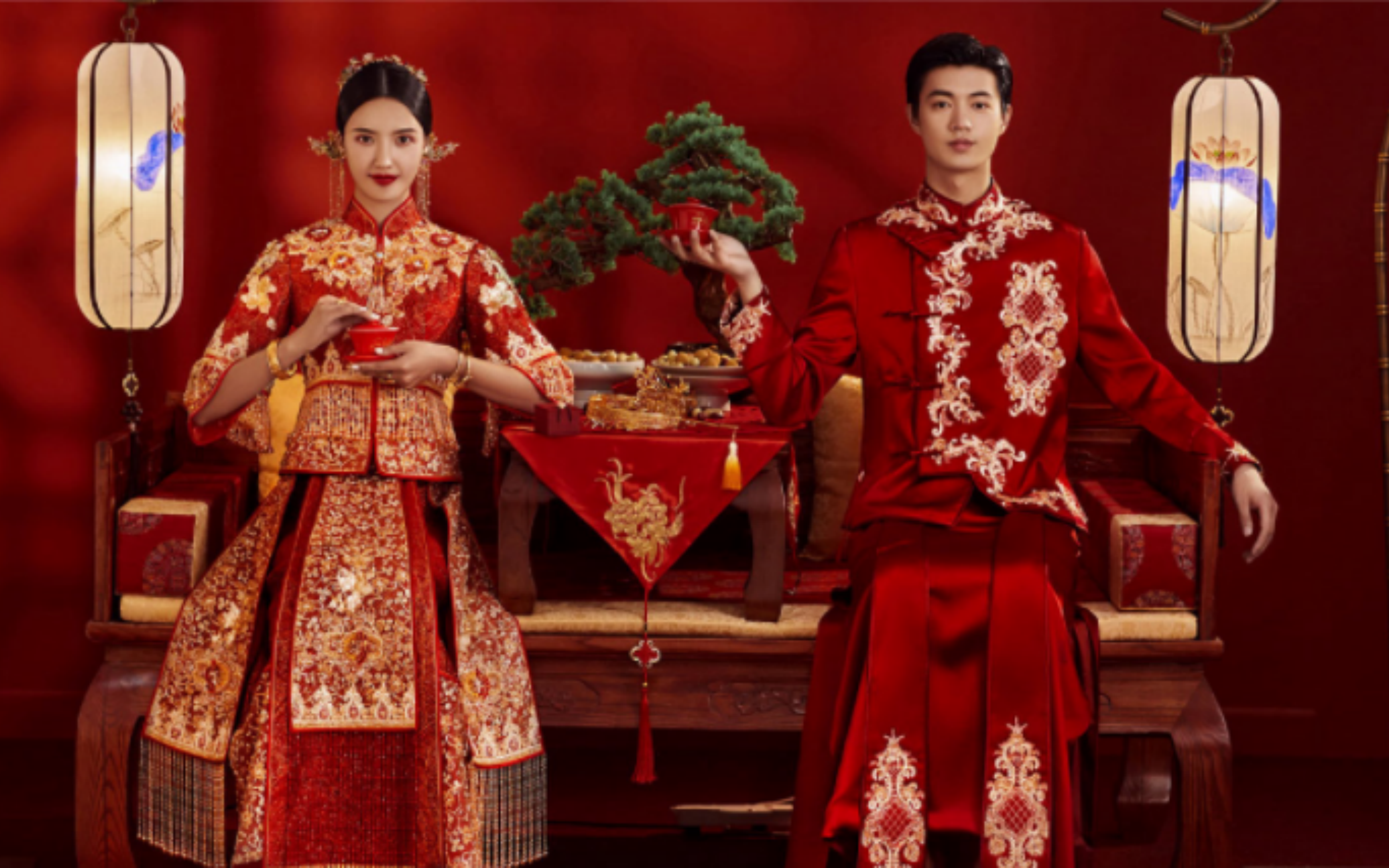 王宫高端婚纱摄影中式推荐