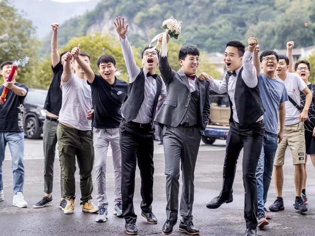 【宜昌莱定制】新郎定制西服礼服爆款基础四件套装