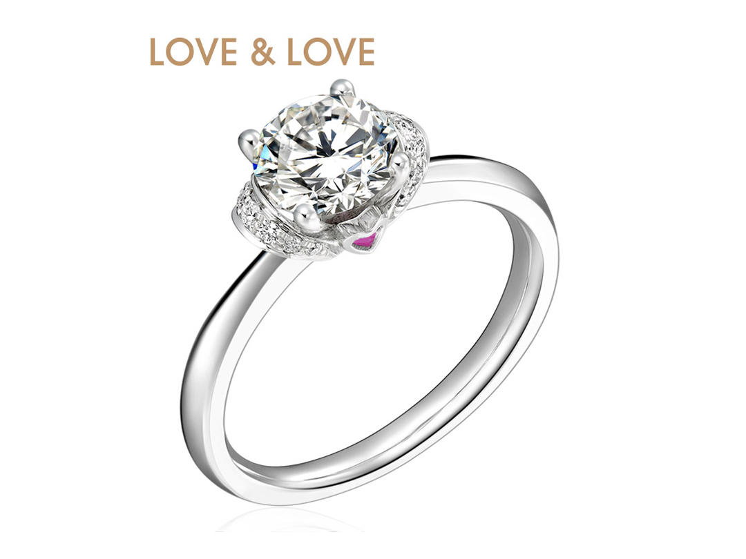  LOVE&LOVE心心相印 求婚钻戒