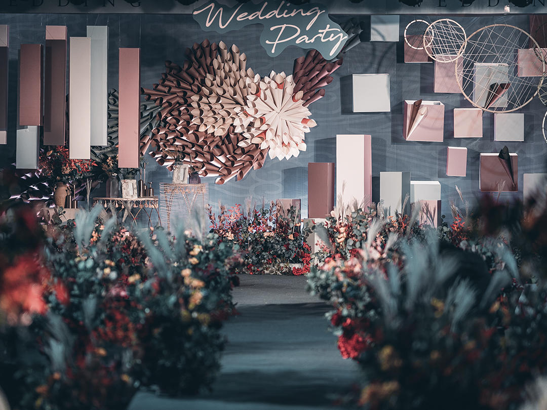 【超高性价比】LED大屏幕+背景婚礼