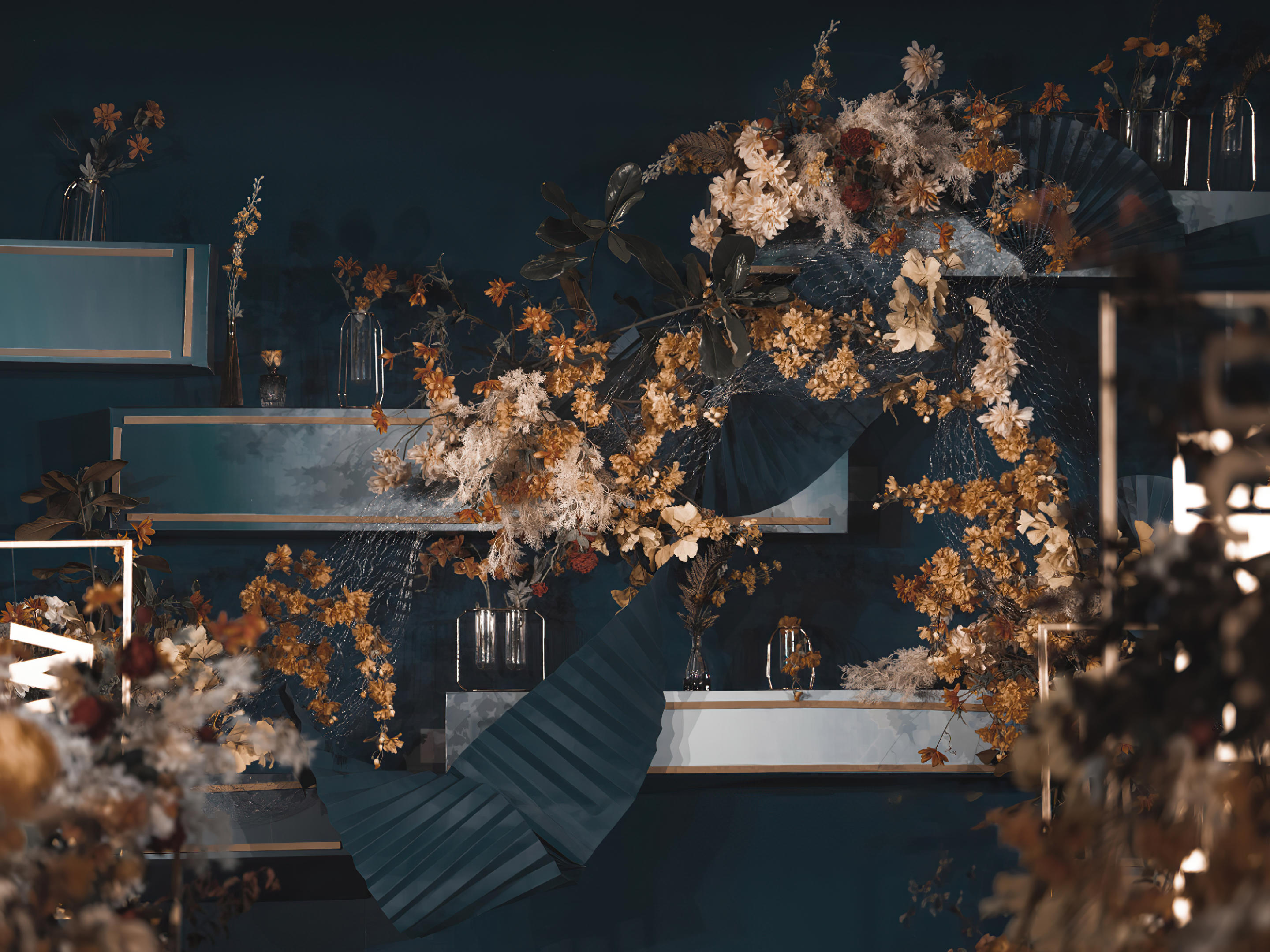 许昌蜜糖婚礼（蓝金色主题婚礼）