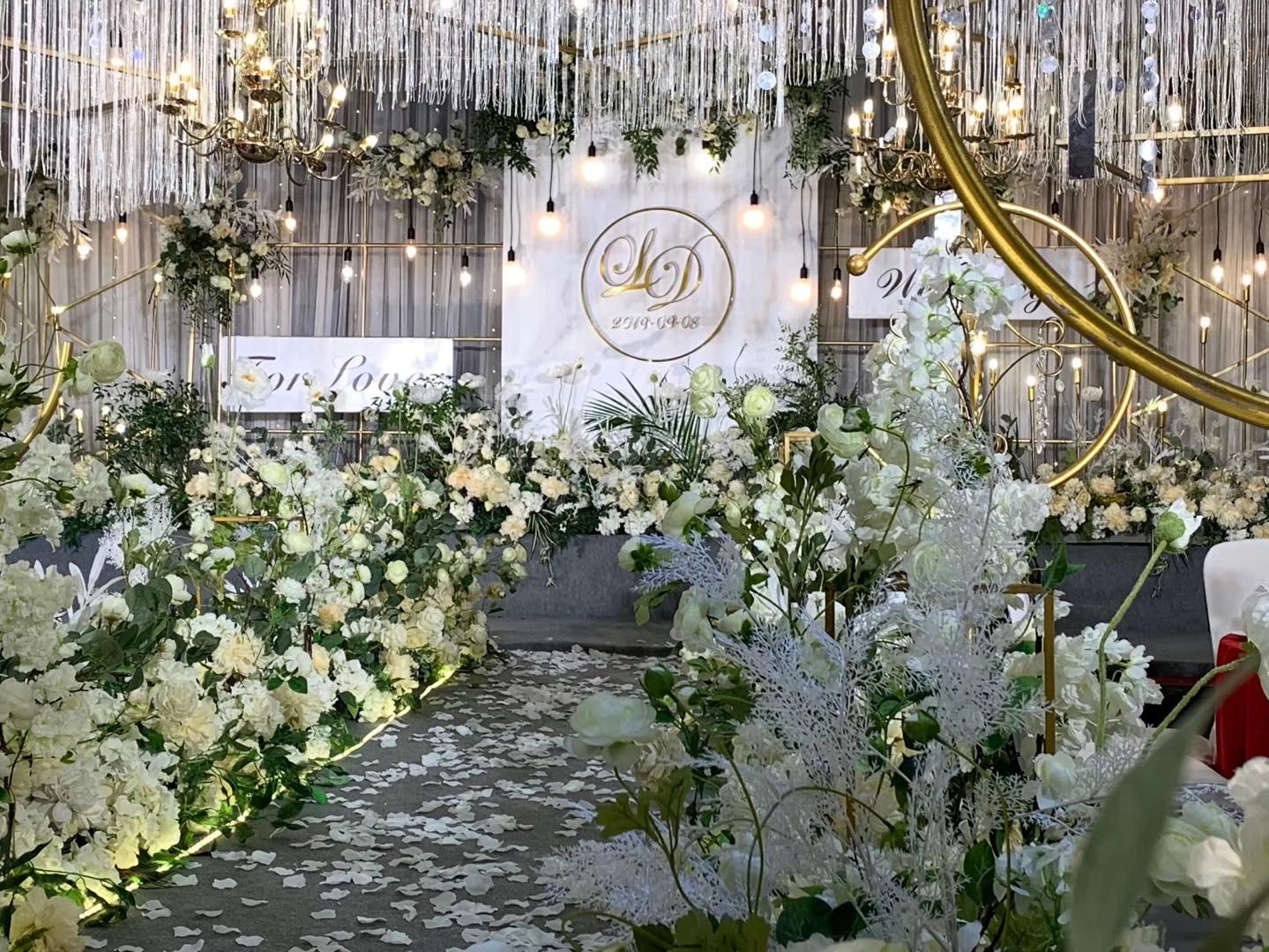 绿白之恋，吊顶西式婚礼！