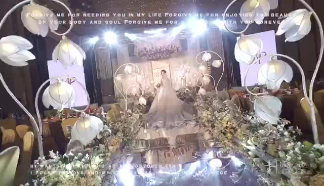 【秋季爆款】奢华大气香槟金婚礼