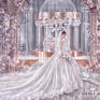 6万颗水晶整体造景 4万支高定花艺渲染 梦幻婚礼