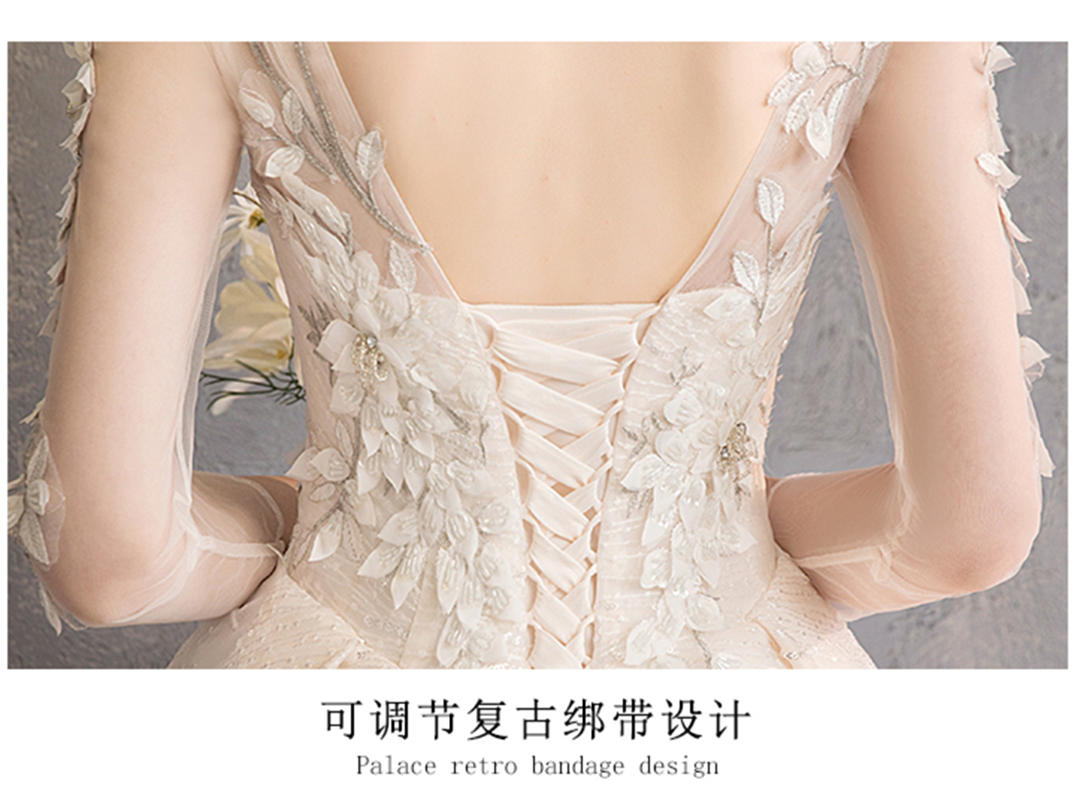 【明星同款】仙气拖尾主纱+简约苏绣秀禾服+伴娘裙