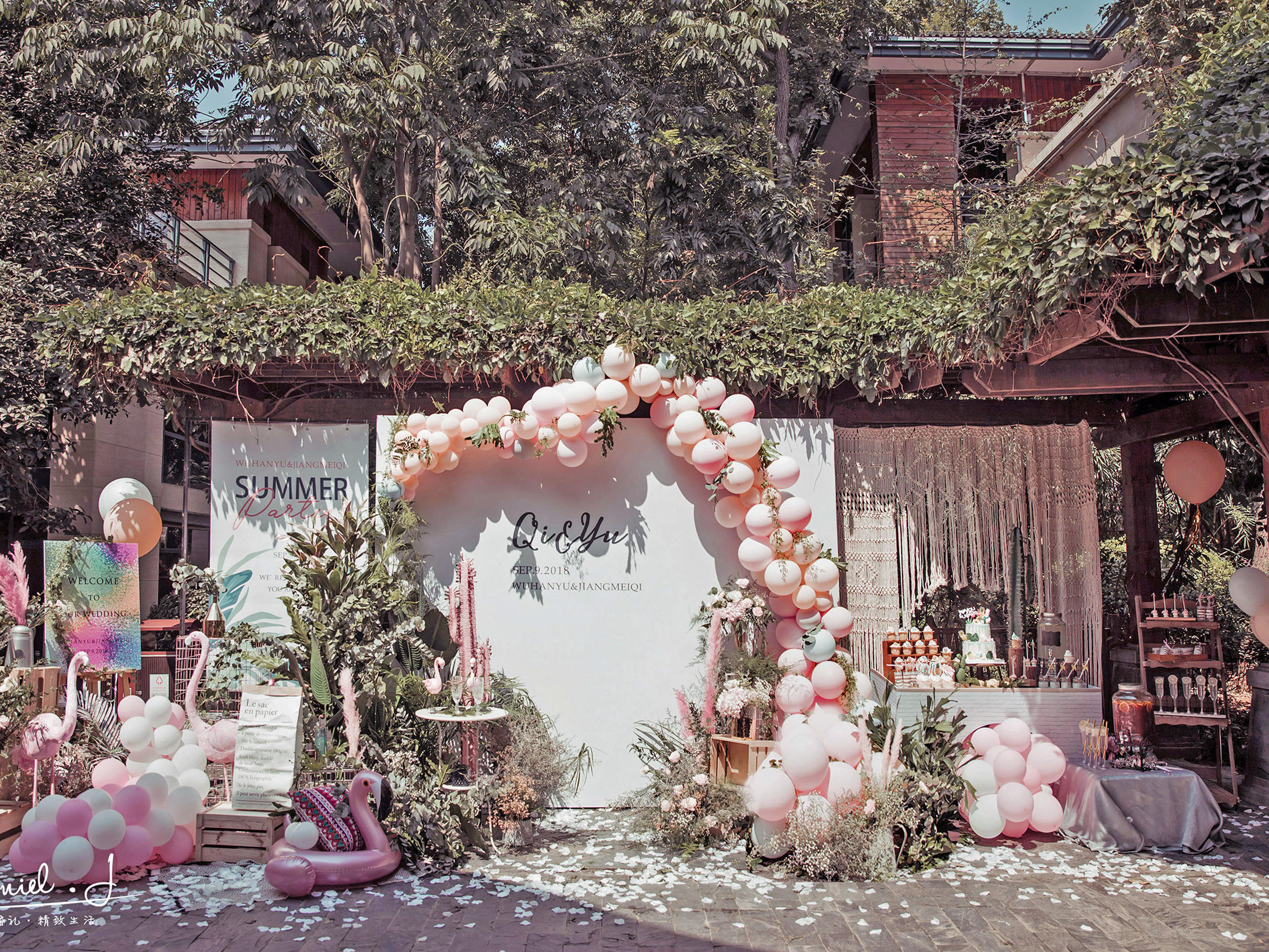 超少女心的粉红INS风小预算婚礼