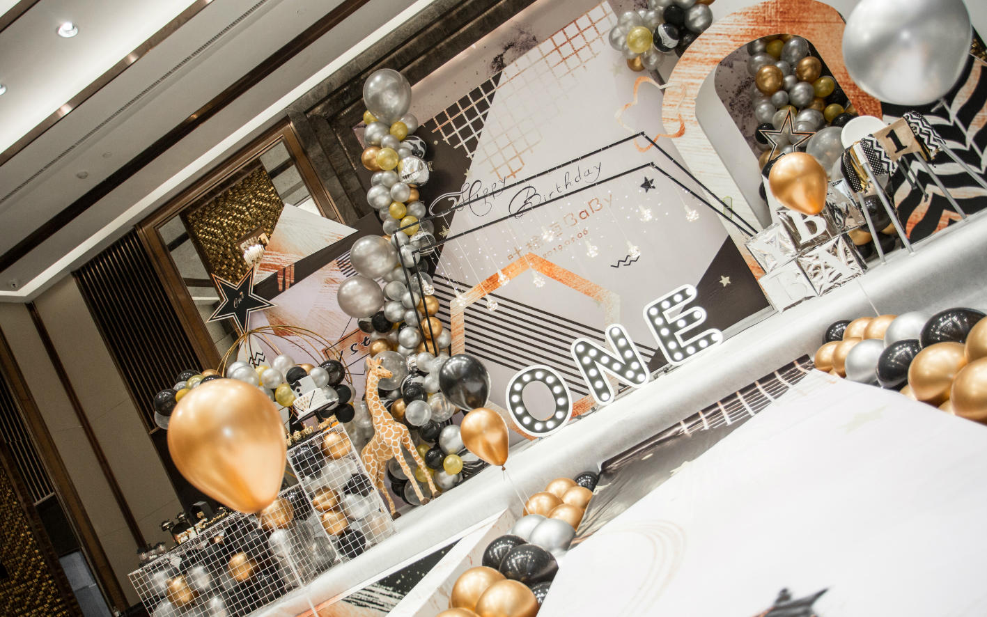 黑金色系周岁宝宝宴【INS-BLACK】