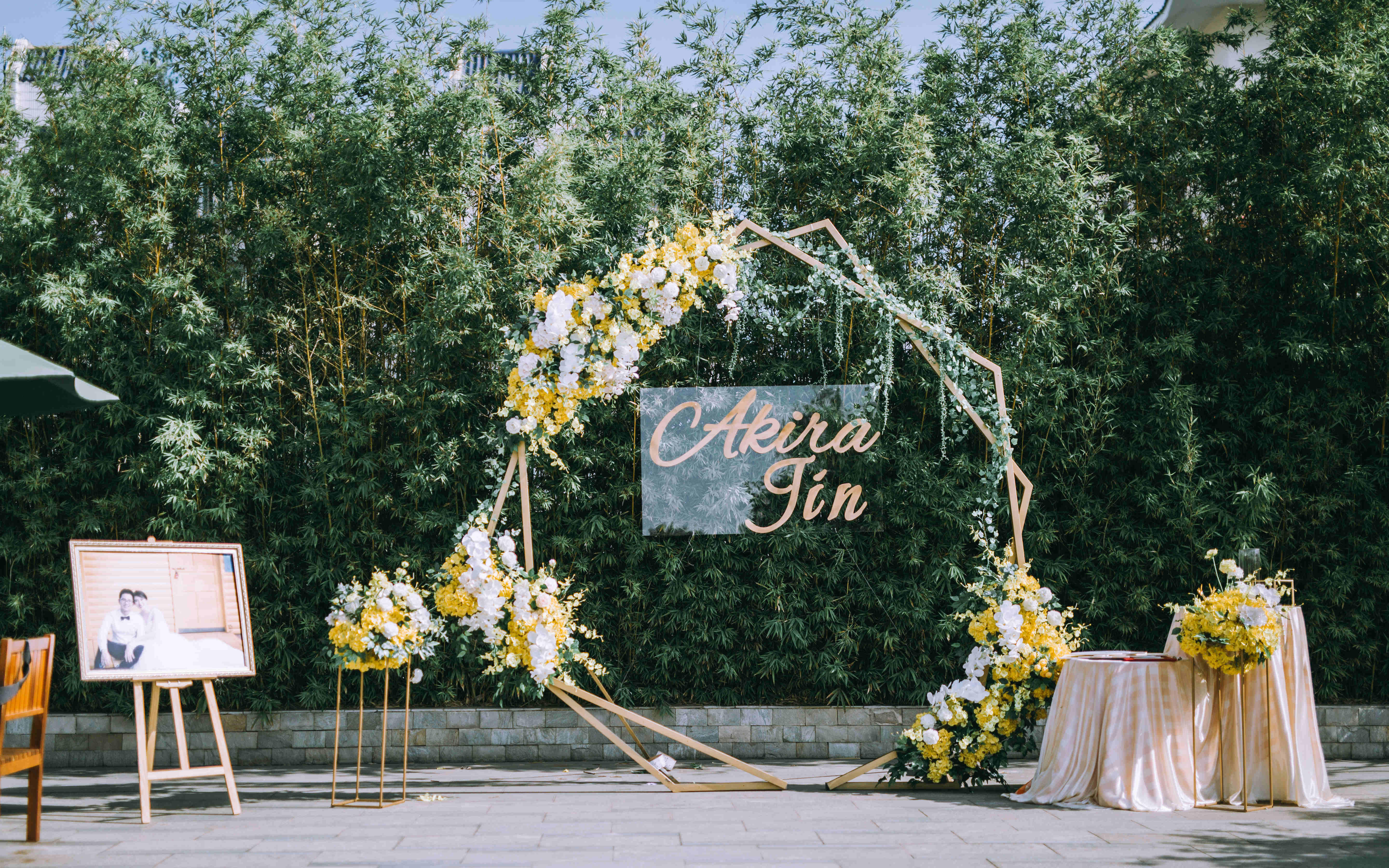 【VN WEDDING】黄白色小清新户外婚礼