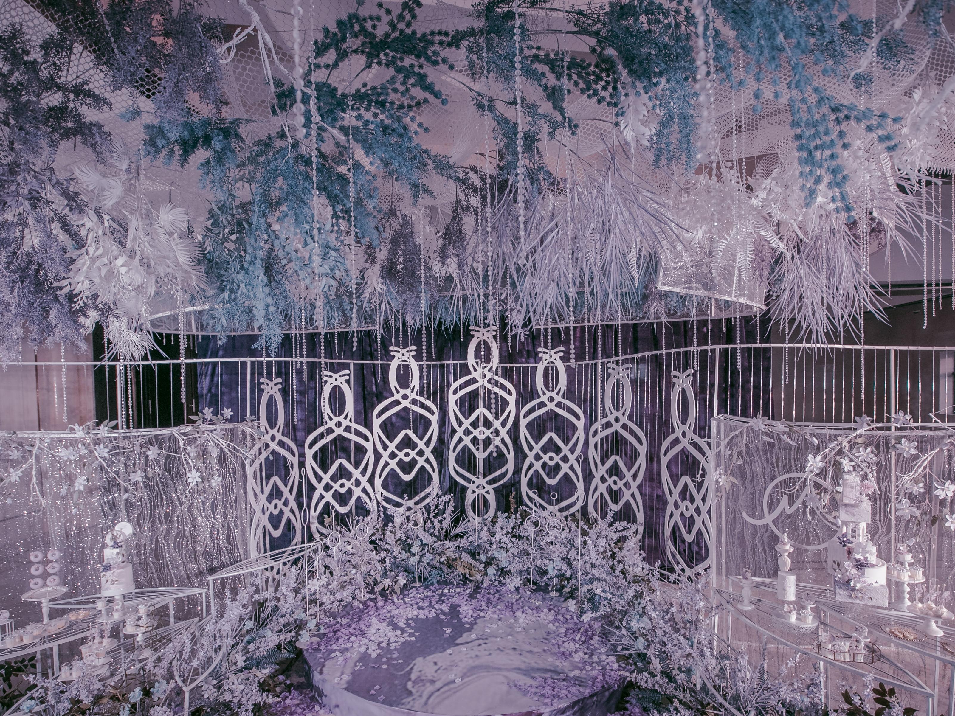 逢双案例《Cinderella》梦幻紫色婚礼