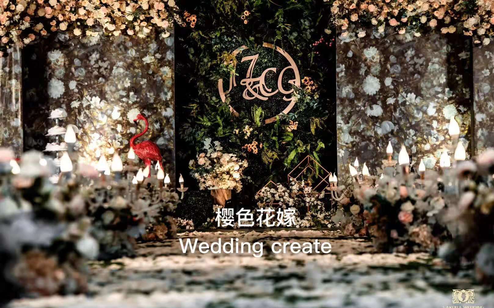樱色花嫁婚礼/海情紫霞厅/一价全含/人员/布置