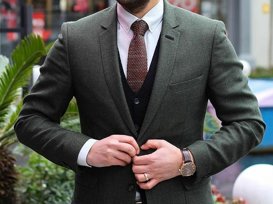 【Men's suit】 木袖手工西服