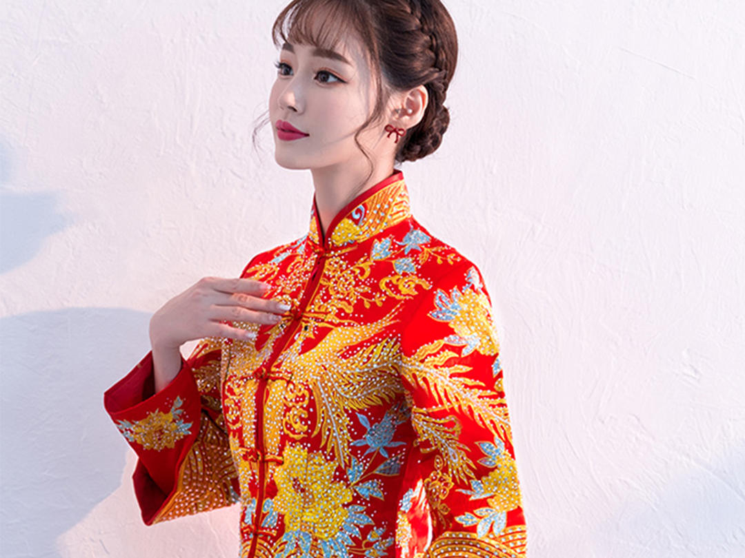 3件套租赁婚纱礼服秀禾 全款免租伴娘服