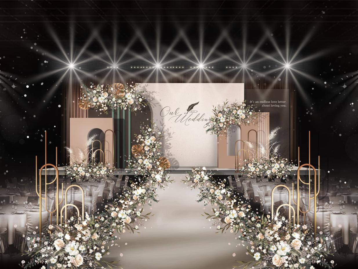 【美慕MEMO婚礼】温暖奶茶色主题婚礼