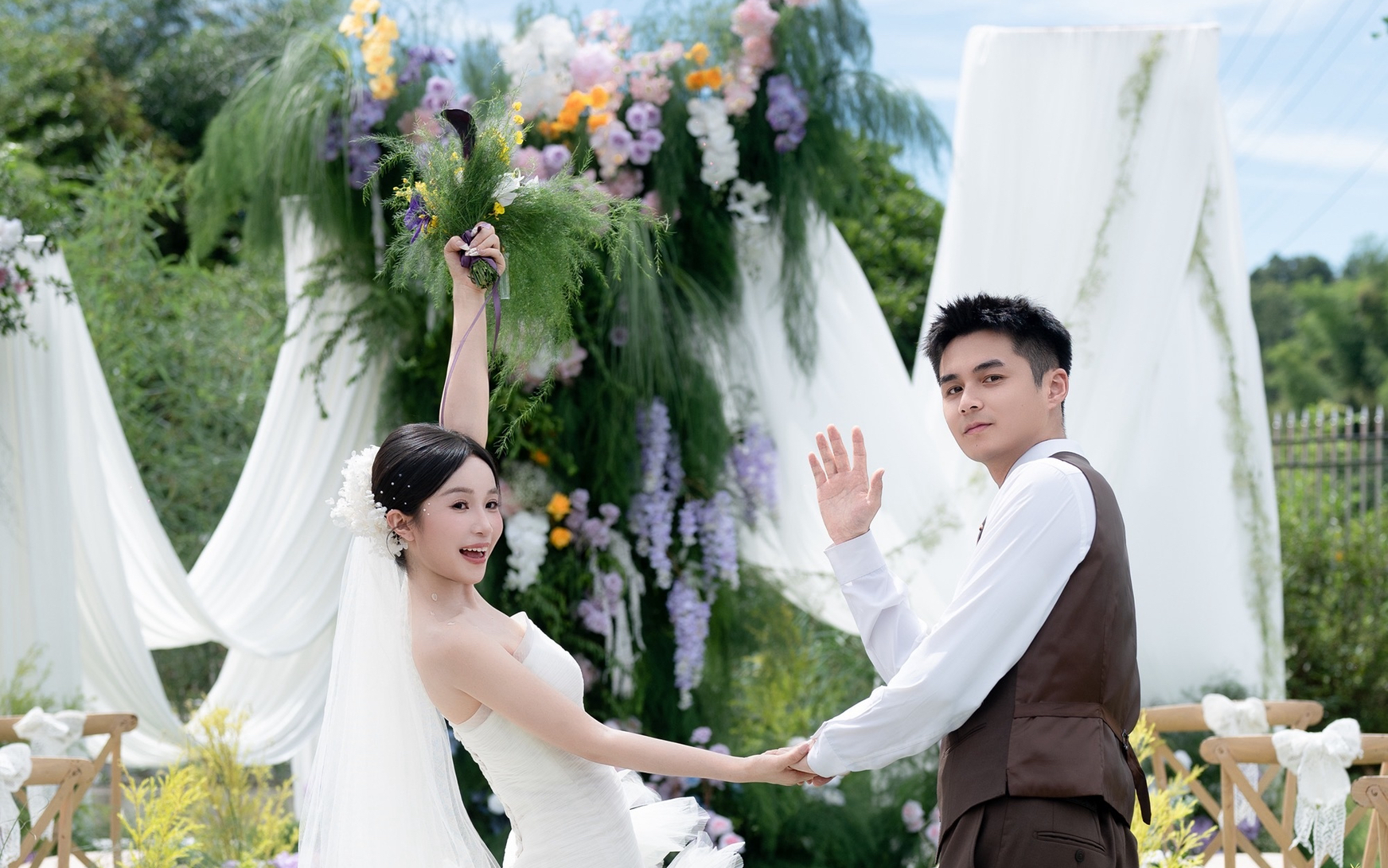 湘潭农村户外草坪婚礼