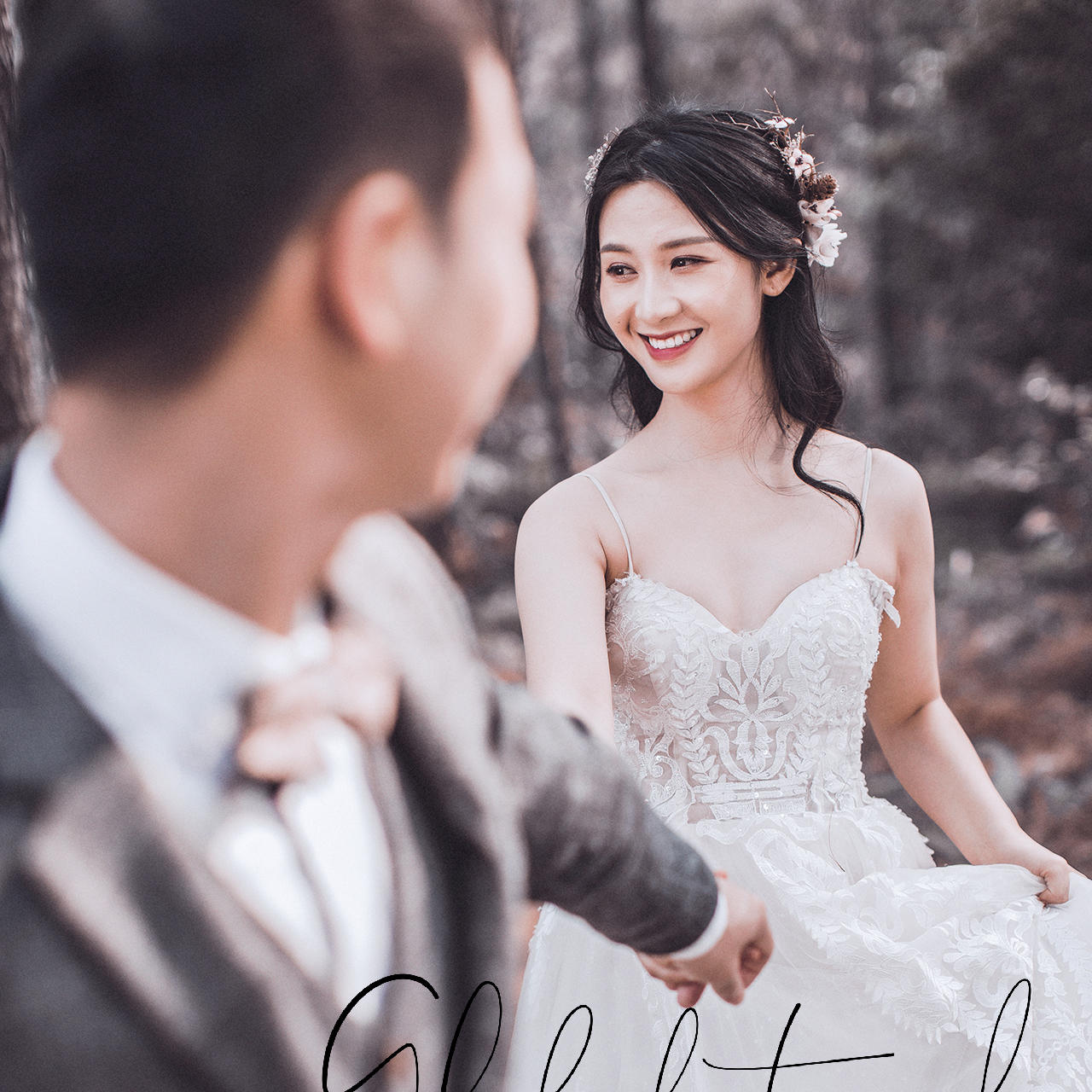 唯美韩式森系婚纱客照分享