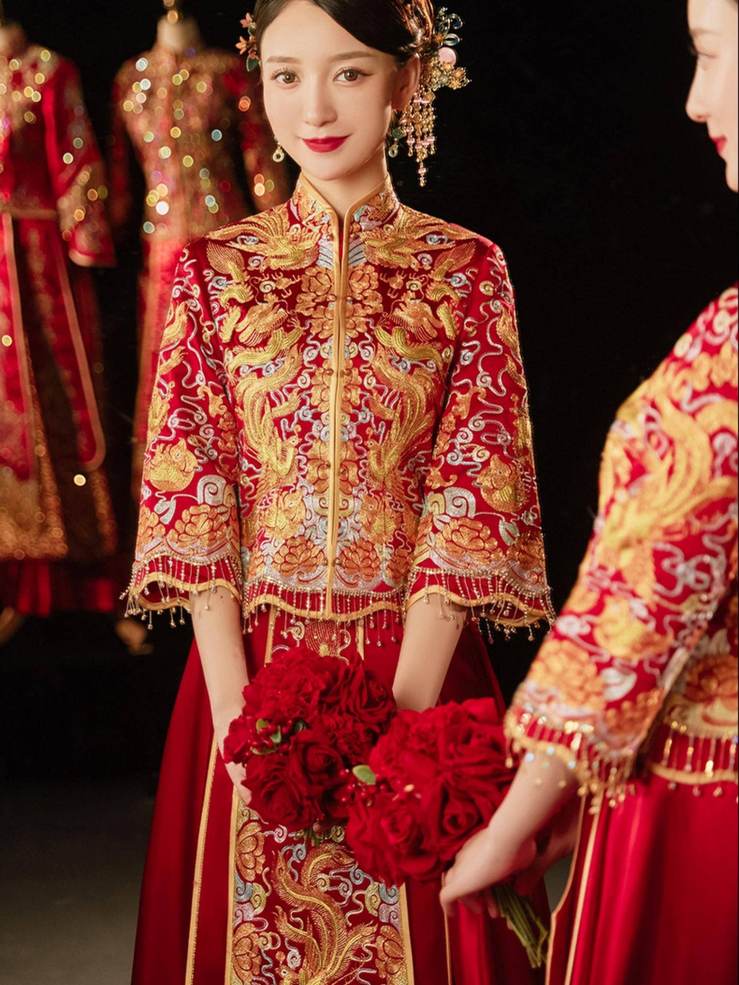 【GM新娘】高定套系主纱+秀禾+敬酒服+妈妈装