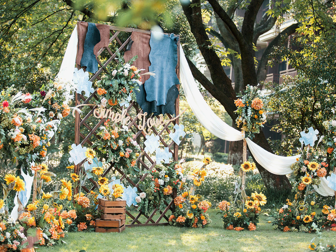 【安格婚礼】波西米亚风的原始婚礼派对