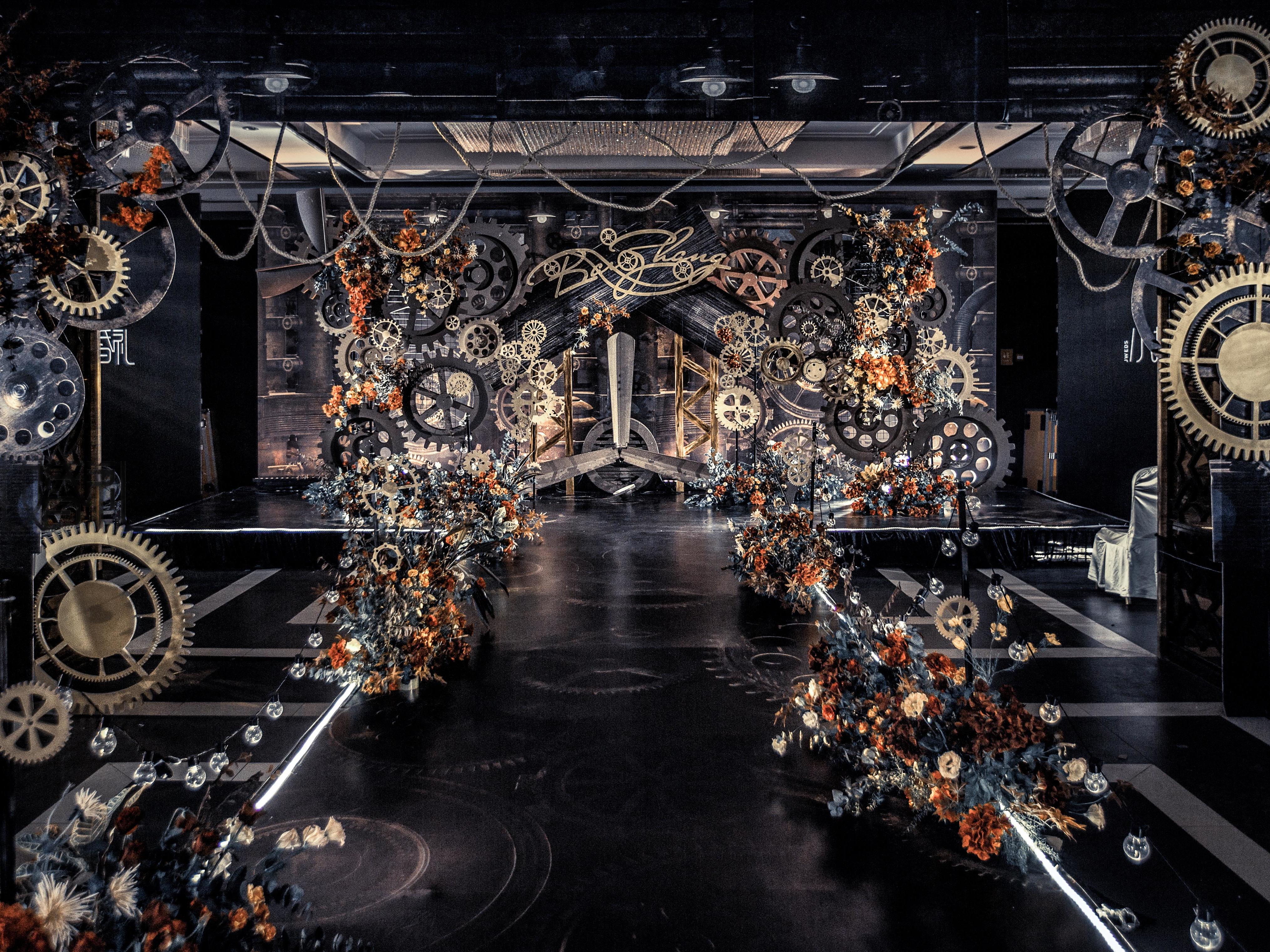 摩登婚礼-黑色复古工业风婚礼