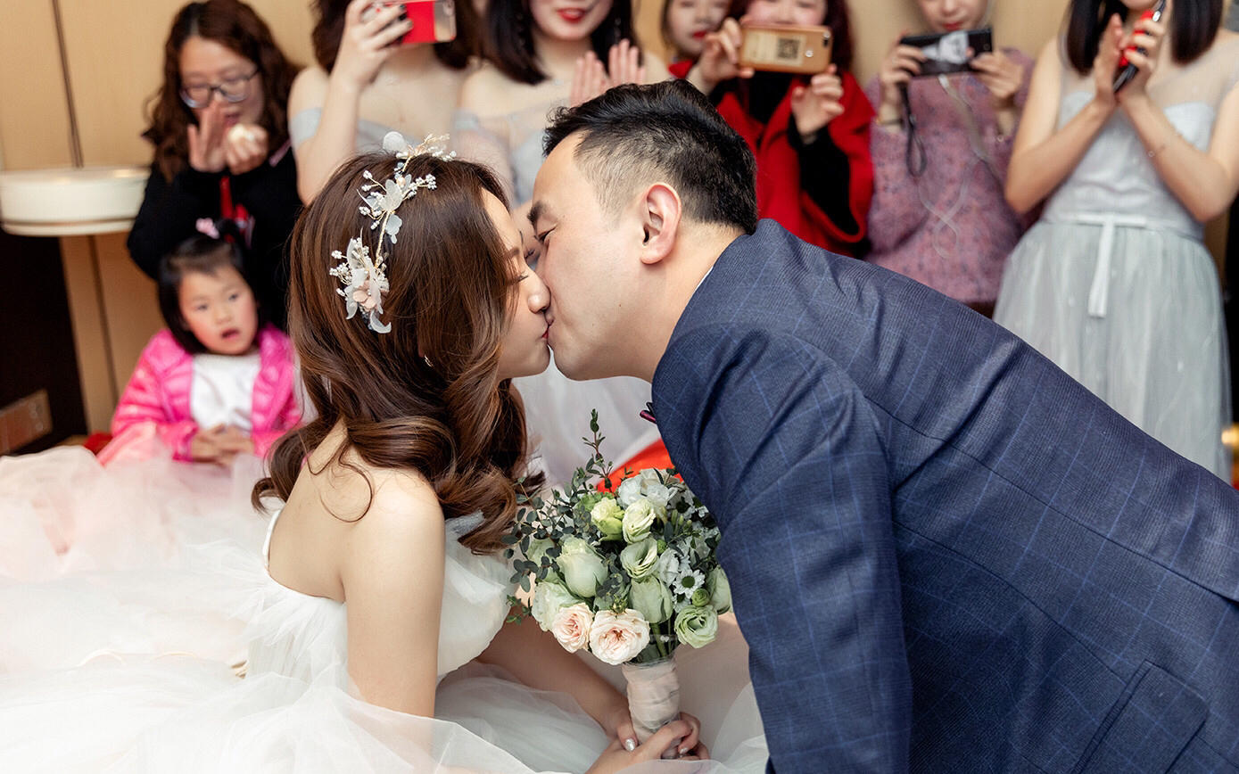 美兮婚纱馆&花漾仙气高级齐地纱造型