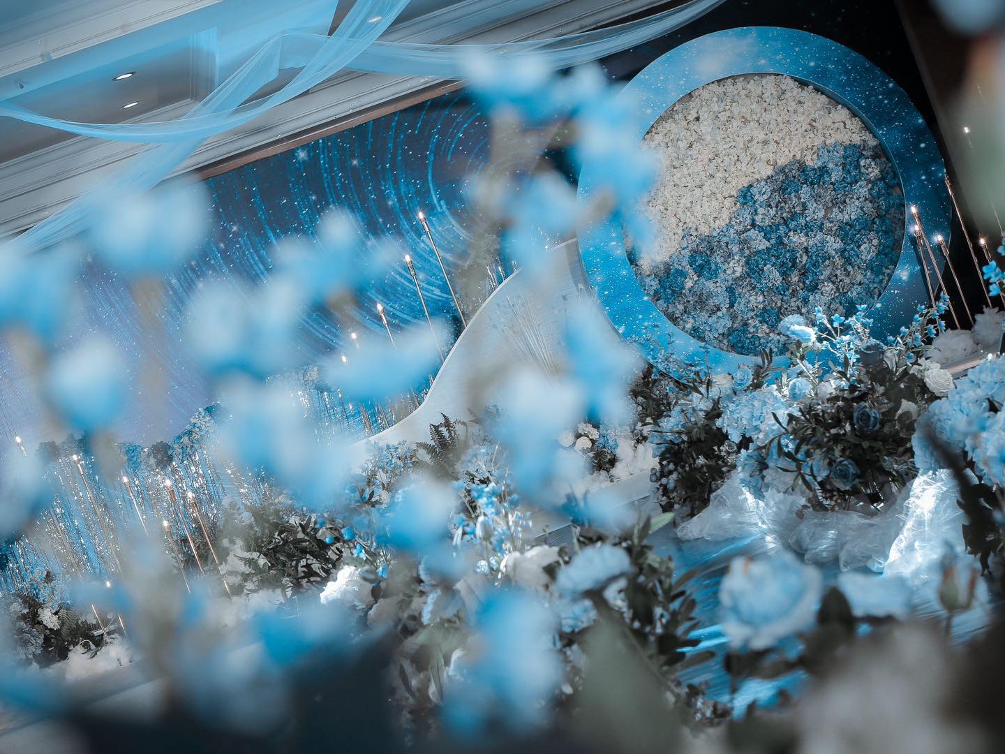 田也婚礼不到三米小厅设计【仰望星空】