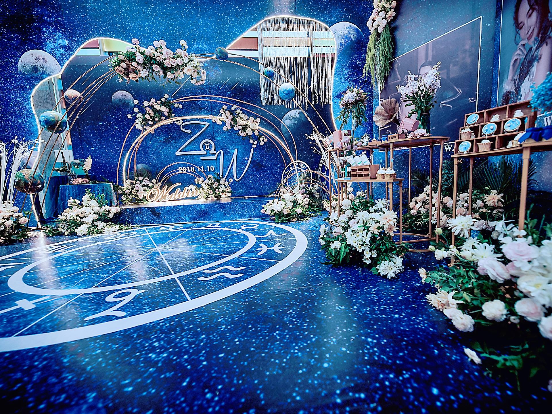 唯美粉蓝/撞色婚礼策划套餐/小预算