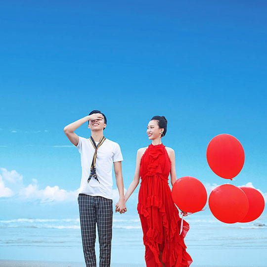 珠海海景婚纱照 情侣照客片
