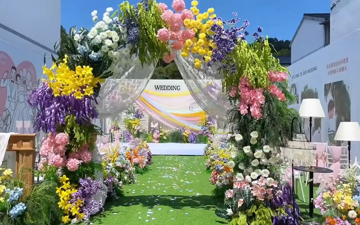 春天里的花园婚礼