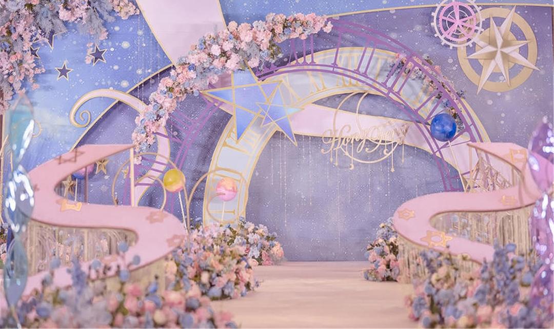 【维西婚礼】高性价香槟色简约风室内轻奢婚礼