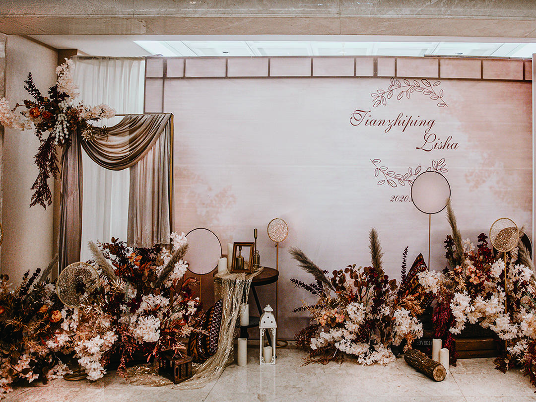 印派薇汀 | 恬谧 焦糖秋色系婚礼