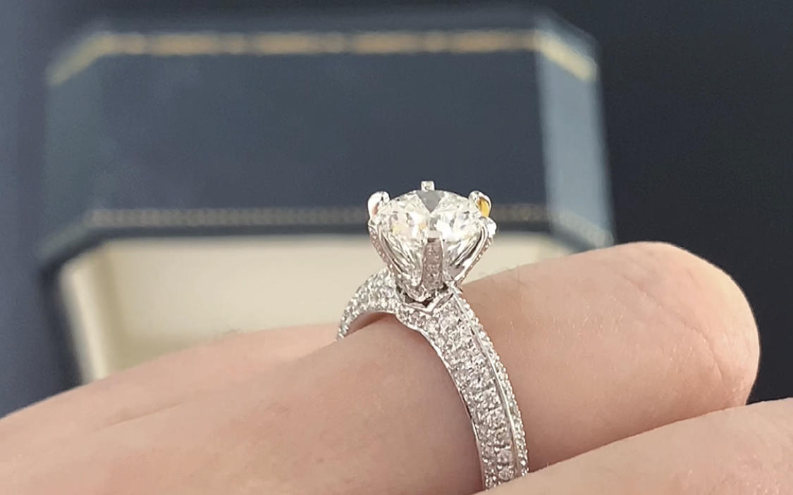 1克拉豪华满钻六爪|客订实拍