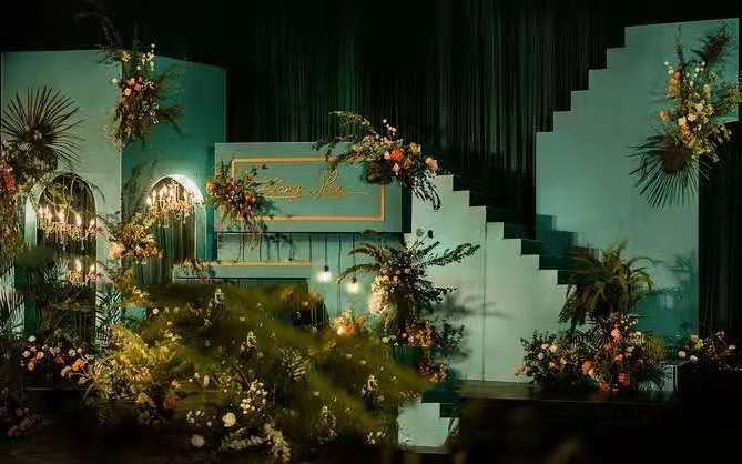 【光年婚礼】墨绿色轻奢定制婚礼策划