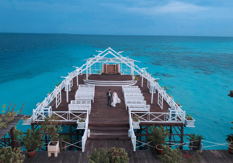沙巴仙本那当地实体店婚纱摄影海岛旅拍马步岛含酒店
