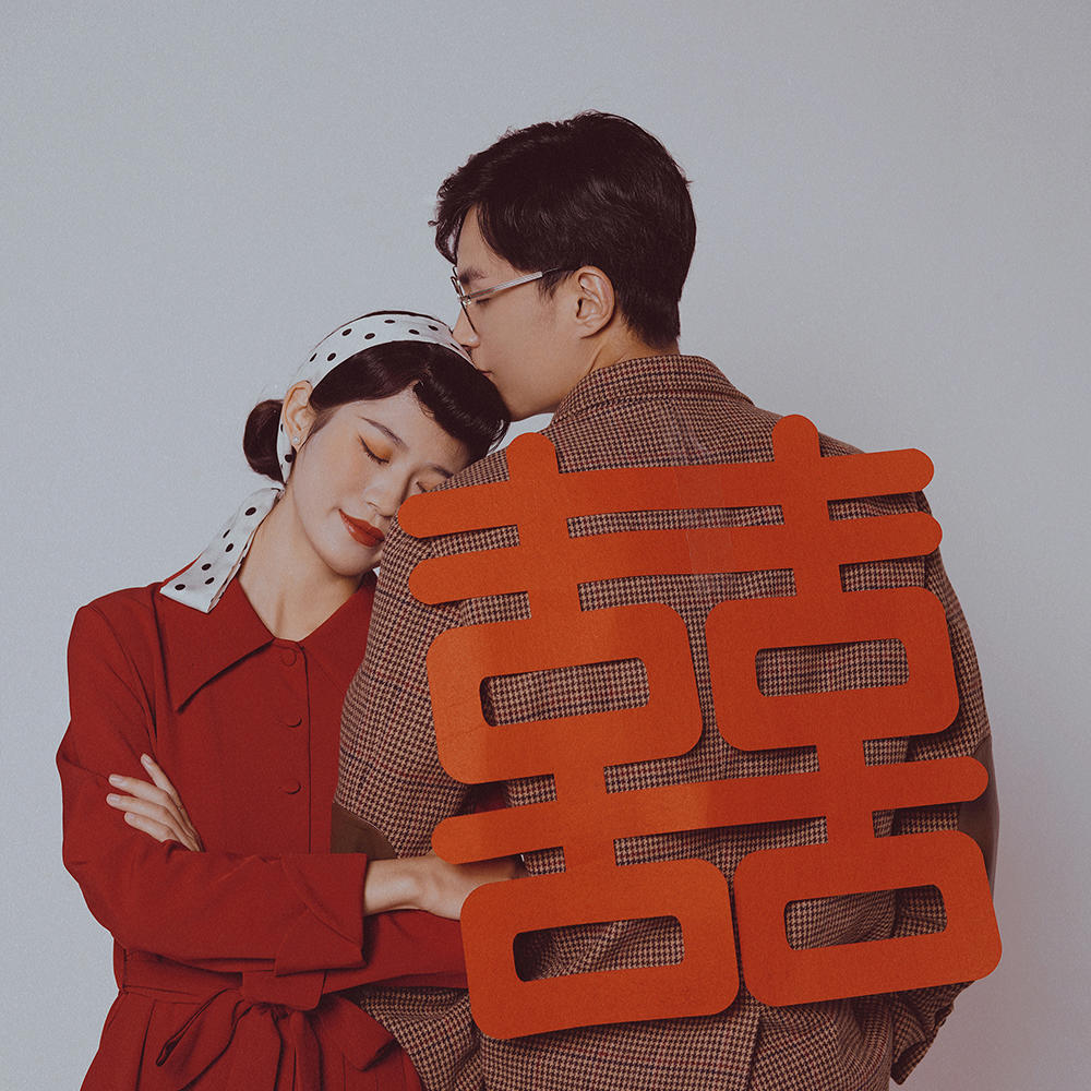婚纱客片+复古俏皮+创意定制婚纱照
