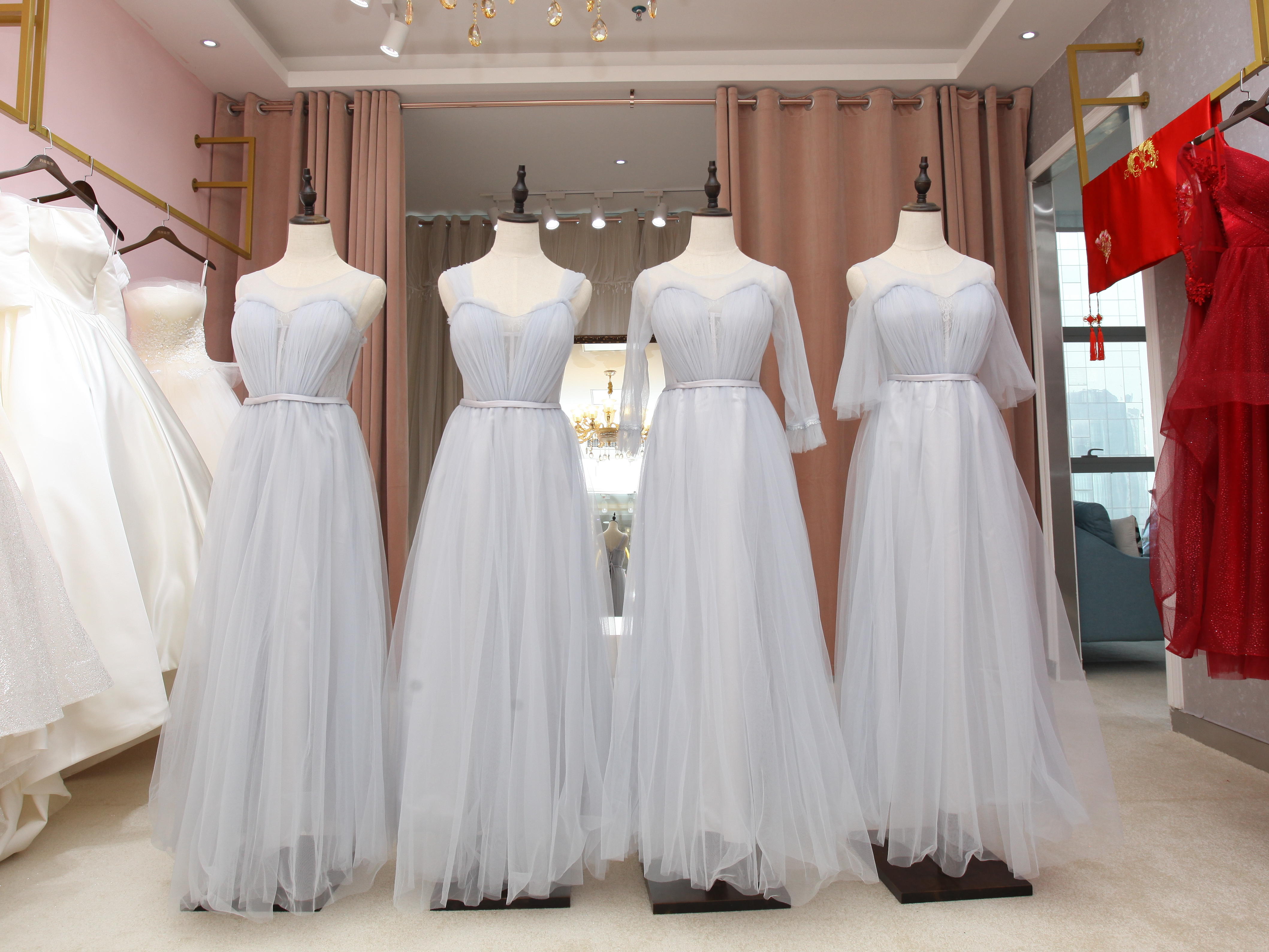 玛莎造型妆纱组合：婚纱礼服七件套+全天跟妆