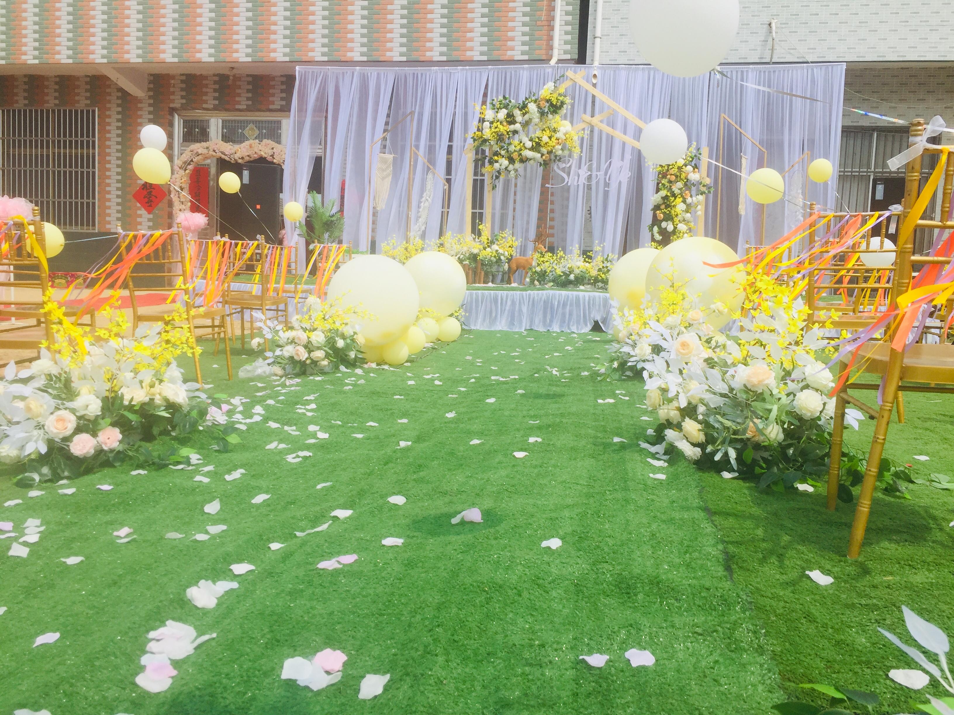 农家门口小清新户外婚礼，灵璧本地婚礼