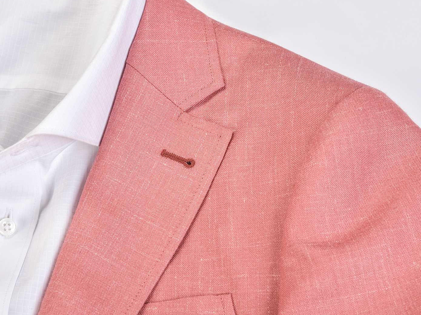 【伽品绅士】粉色休闲西装套装
