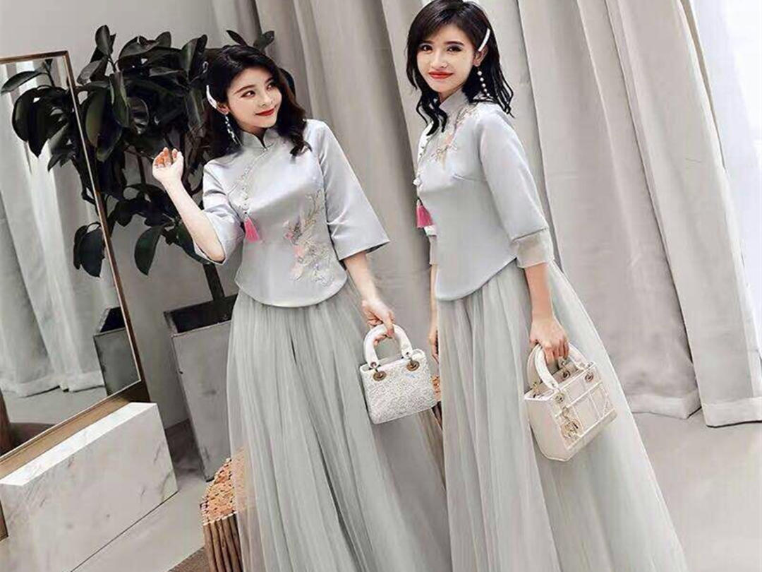 【罗曼蒂克】中式伴娘服租赁