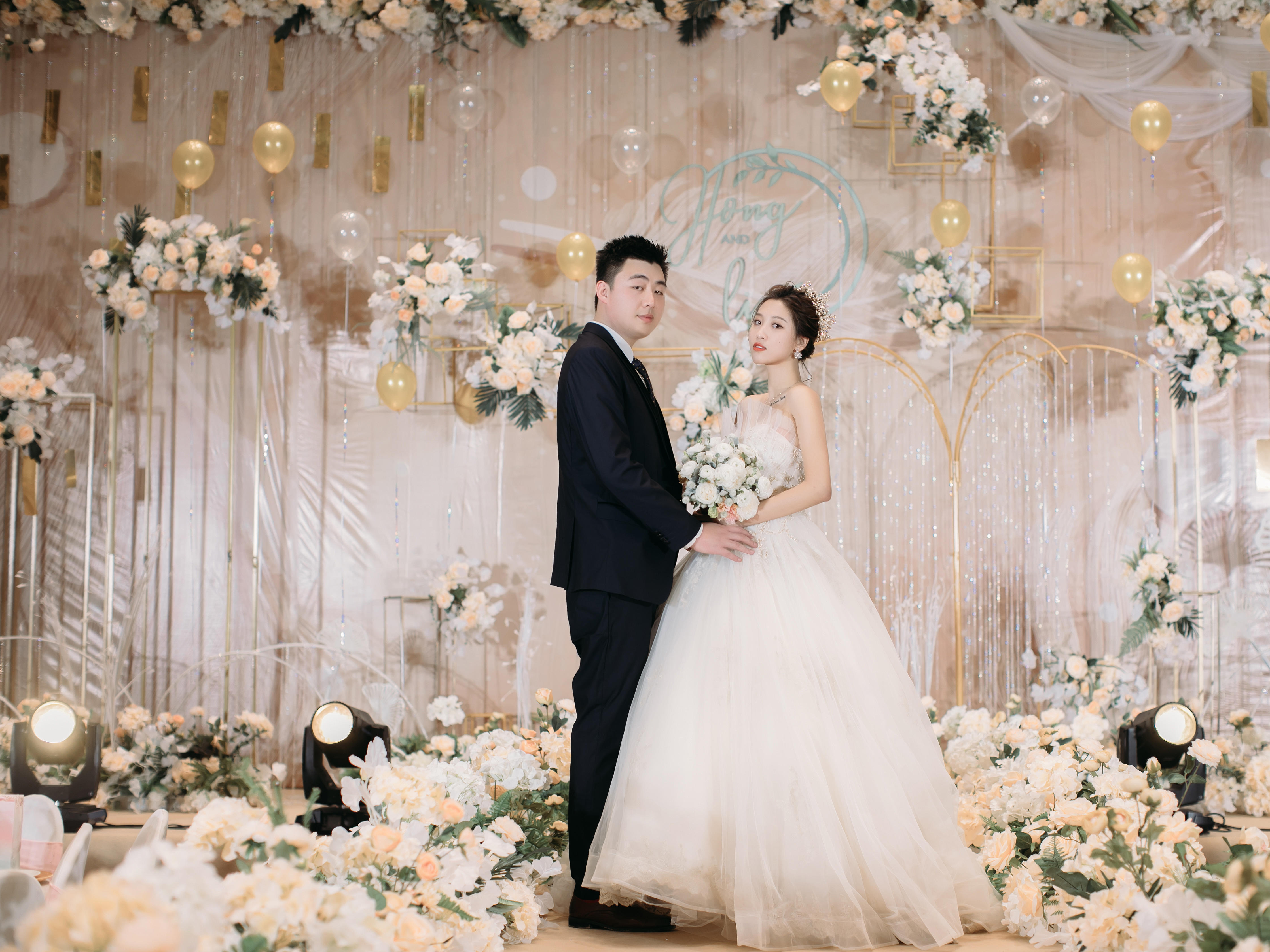 【惊叹婚礼】梦幻香槟粉色少女婚礼