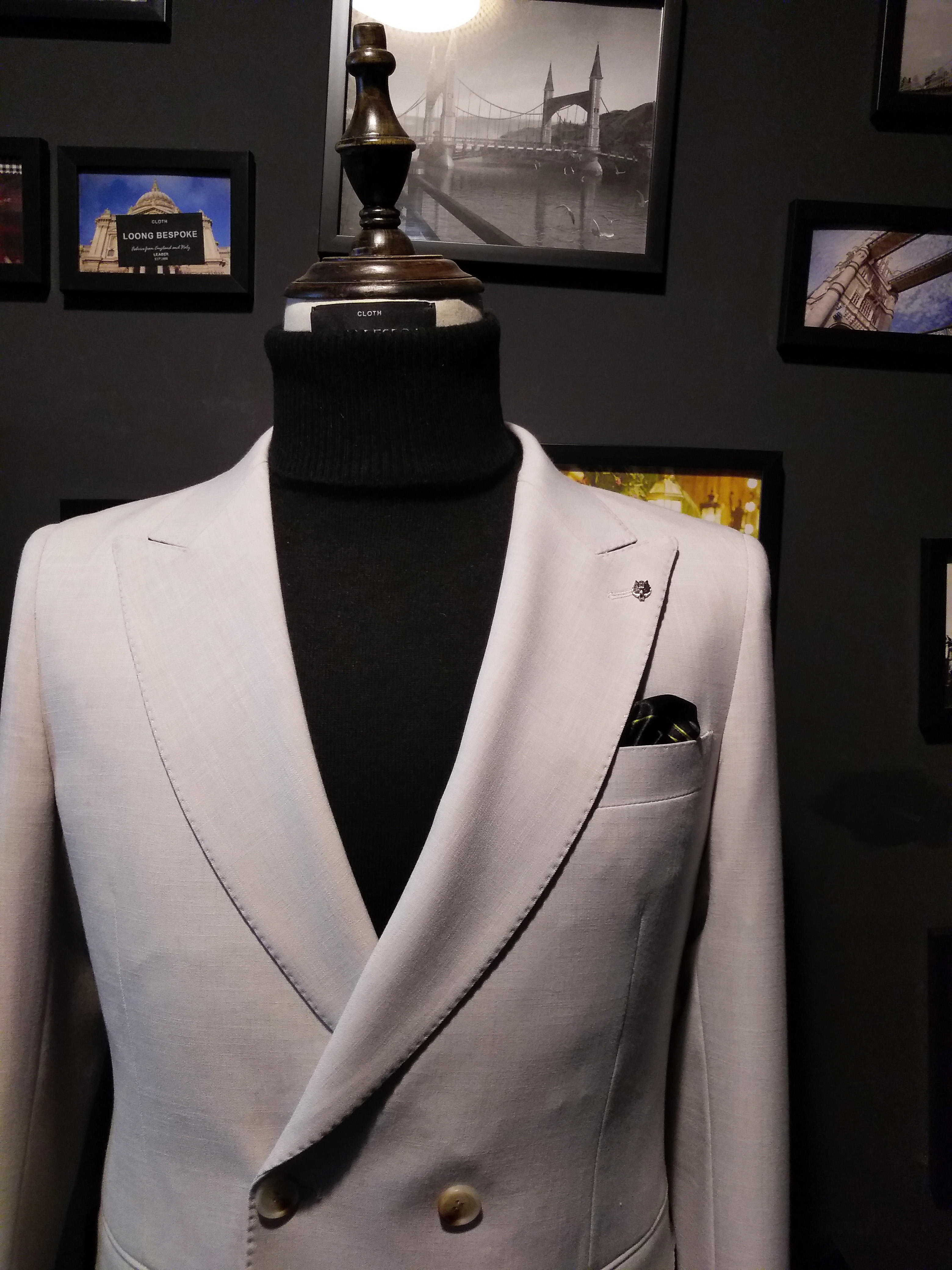 新郎白色礼服 米白色西服租赁