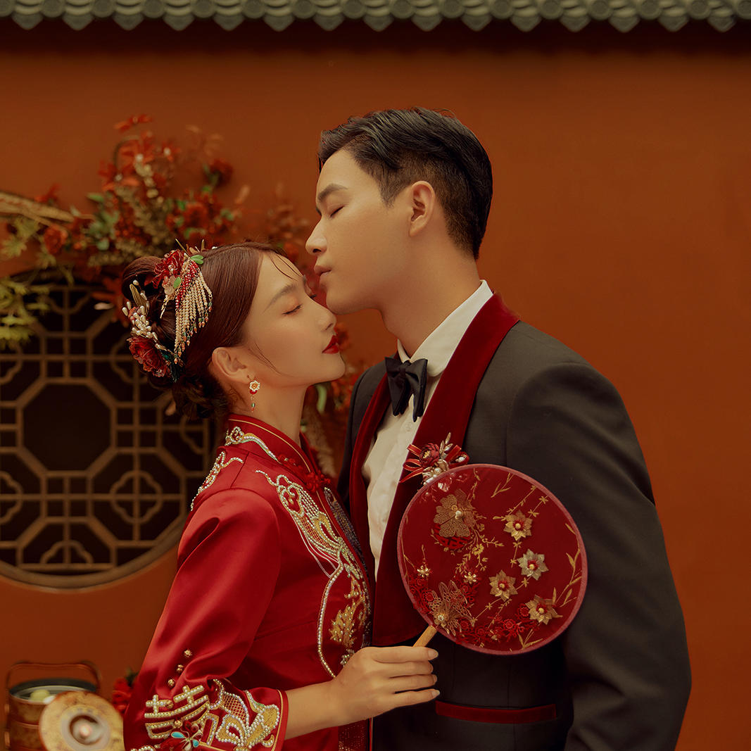 摩卡婚纱摄影系列《胭脂红》